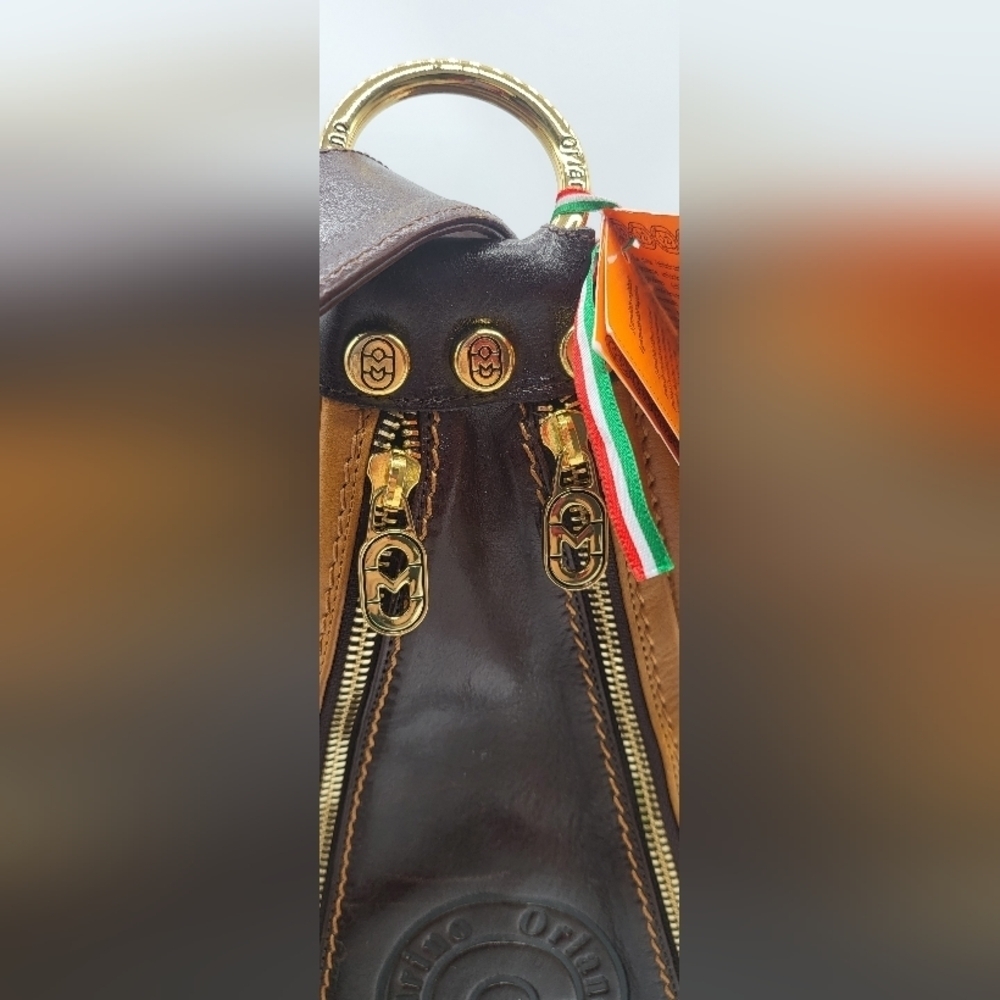 646- Marino Orlandi Women's Bag Genuine Leather Made In Italy NWT - Picture 9 of 16